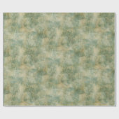 Papier Cadeau Texture rustique verte (Plat)