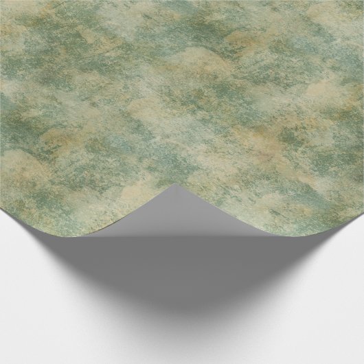 Papier Cadeau Texture rustique verte (Coin)