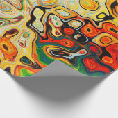 Papier Cadeau Texture structure abstraite colorée (Coin)
