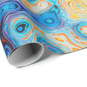 Papier Cadeau Texture structure abstraite colorée (Coin rond)