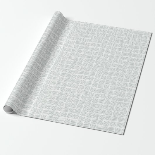 Papier Cadeau Texture tissée - bleu clair (Déroulé)