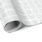 Papier Cadeau Texture tissée - bleu clair (Coin rond)