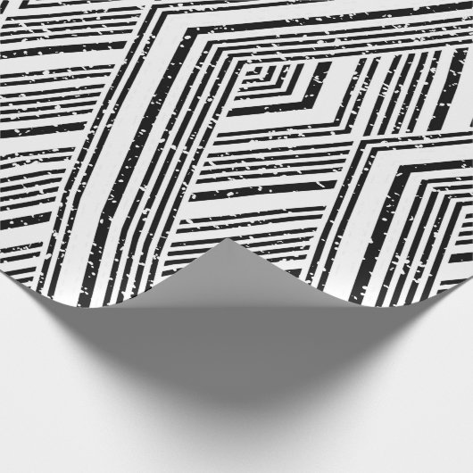 Papier Cadeau Texture transparente avec stries blanches obliques (Coin)