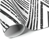 Papier Cadeau Texture transparente avec stries blanches obliques (Coin rond)