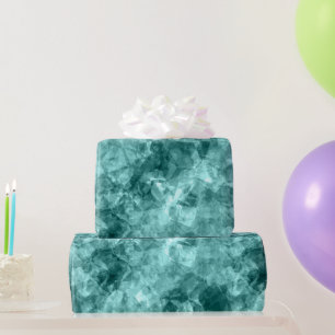 Papier Cadeau Texture turquoise découpée