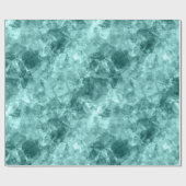 Papier Cadeau Texture turquoise découpée (Plat)
