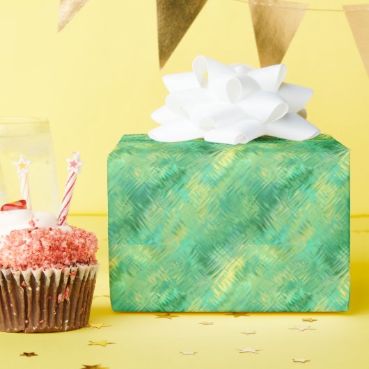 Papier Cadeau Texture verre vert émeraude (Fête d'anniversaire)