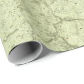 Papier Cadeau Texture Vert olive Vintage Découpage rustique  (Coin rond)