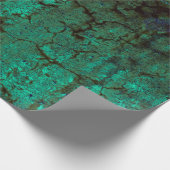 Papier Cadeau Texture vintage de Grunge Vert Néon (Coin)