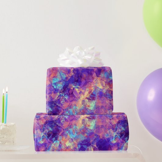 Papier Cadeau Texture violette écrasée (Cadeaux de fête)