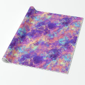 Papier Cadeau Texture violette écrasée (Déroulé)