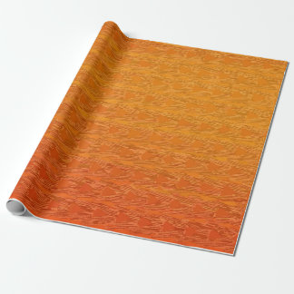 Papier Cadeau Textured Orange Gradient with Modern Pattern