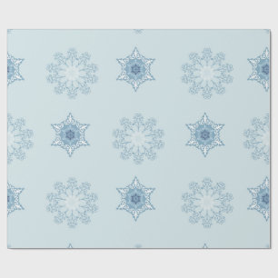 Papier Cadeau Textures de fond à motif de flocon de neige niais