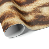 Papier Cadeau Textures de fourrure de léopard. Poster de animal (Coin rond)