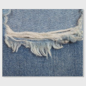 Papier Cadeau Textures déchiré jeans arrière - plan. (Plat)