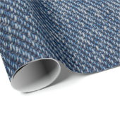Papier Cadeau Textures déchiré jeans arrière - plan. (Coin rond)