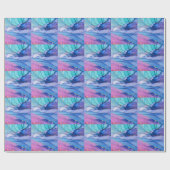 Papier Cadeau Textures fluides, art abstrait de luxe. (Plat)