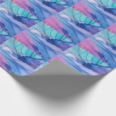 Papier Cadeau Textures fluides, art abstrait de luxe. (Coin)