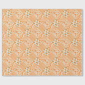 Papier Cadeau Textures Orange (Plat)