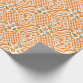 Papier Cadeau Textures Orange (Coin)