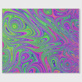 Papier Cadeau textures psychodeliques (Plat)