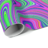 Papier Cadeau textures psychodeliques (Coin rond)