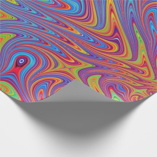 Papier Cadeau textures psychodeliques (Coin)