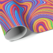 Papier Cadeau textures psychodeliques (Coin rond)