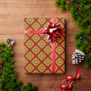 Papier Cadeau thai ikat sans couture arrière - plan motif