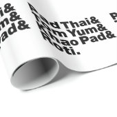 Papier Cadeau Thai Street Food (Coin rond)