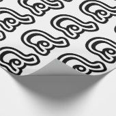 Papier Cadeau Thaïlande Numéro 4 / Quatre / ๔ (Voir/Si) Script t (Coin)