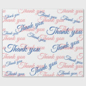 Papier Cadeau Thank You Script Wrapping Paper (Plat)