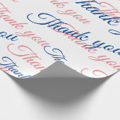 Papier Cadeau Thank You Script Wrapping Paper (Coin)