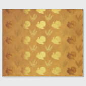Papier Cadeau Thankesgiving Gold Foil (Plat)