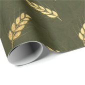 Papier Cadeau Thankesgiving Gold Foil (Coin rond)