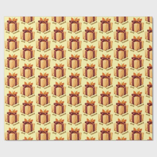 Papier cadeau Thanksgiving (Plat)