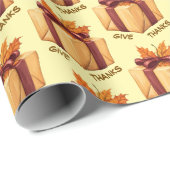 Papier cadeau Thanksgiving (Coin rond)