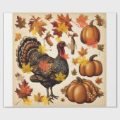 Papier cadeau Thanksgiving (Plat)