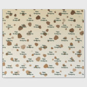 Papier Cadeau Thanksgiving Acorns (Plat)