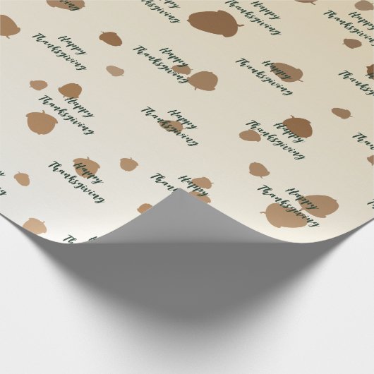 Papier Cadeau Thanksgiving Acorns (Coin)