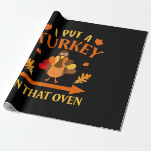 Papier Cadeau Thanksgiving J'Ai Mis Une Turquie Dans Ça