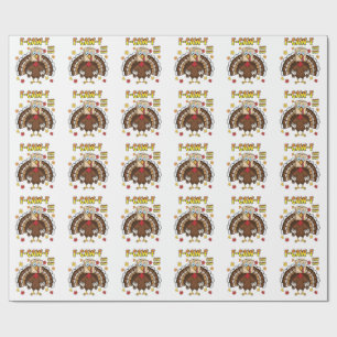 Papier Cadeau Thanksgiving Turkey Cawing F-Caw-F