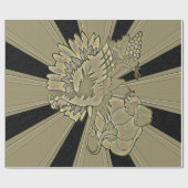 Papier Cadeau Thanksgiving Turquie sculpté - (Plat)