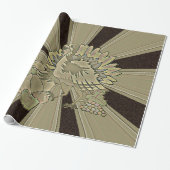 Papier Cadeau Thanksgiving Turquie sculpté - (Déroulé)