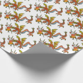 Papier Cadeau Thare Be Dragons (Coin)