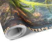 Papier Cadeau The attack of the Colossus mutant veggie bulk mat (Coin rond)