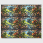 Papier Cadeau The attack of the Colossus mutant veggie mat wrapp (Plat)