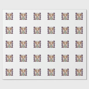 Papier Cadeau Thé aux perles de vache mignonne Design de T-Shirt