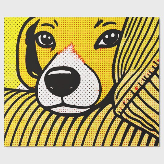 Papier Cadeau The beagle's head rested on the armrest. (Plat)