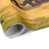 Papier Cadeau The Bear Dance, 1870 par William Holbrook Beard (Coin rond)